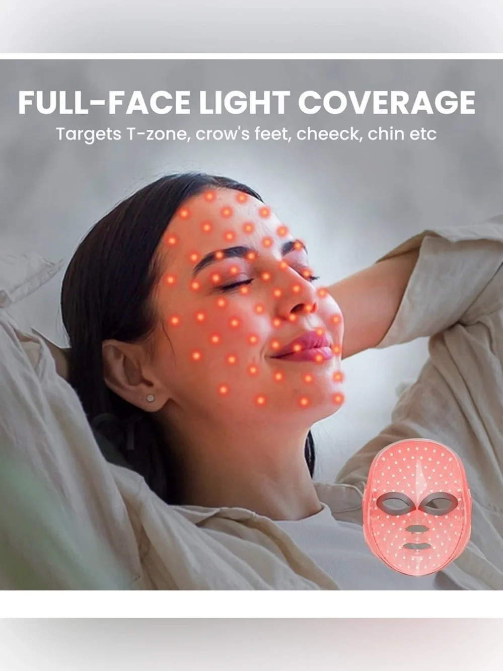 Beauty Mask LED Light Therapy Facial NWOT 10% $35